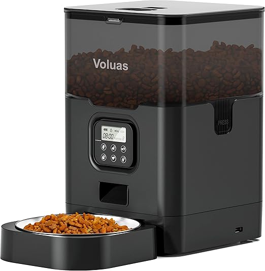 VOLUAS Automatic Feeder for cats and dogs with timer