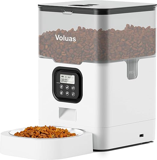 VOLUAS Automatic Feeder for cats and dogs with timer