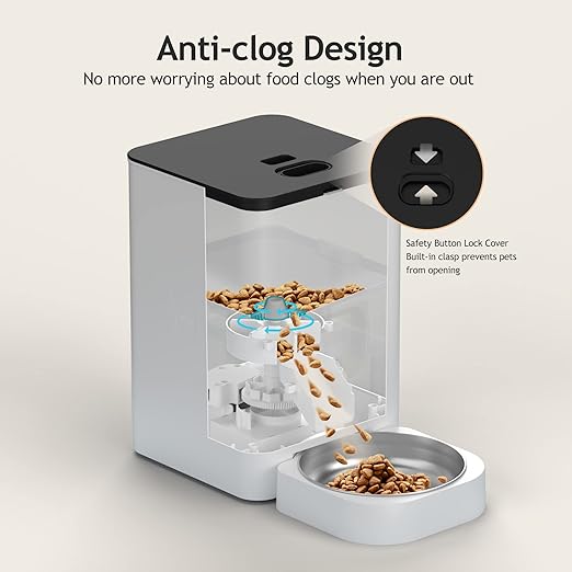 VOLUAS Automatic Feeder for cats and dogs with timer